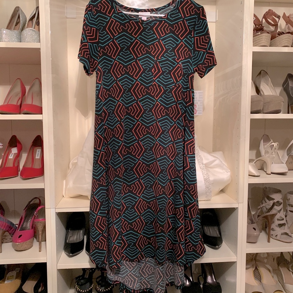 NWT Lularoe Carly Small Geometric Pattern Dress